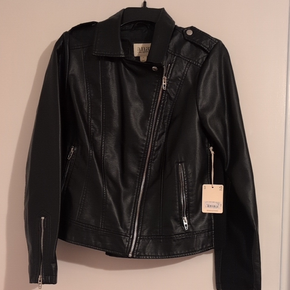 a.n.a Black faux Leather Women's Jacket